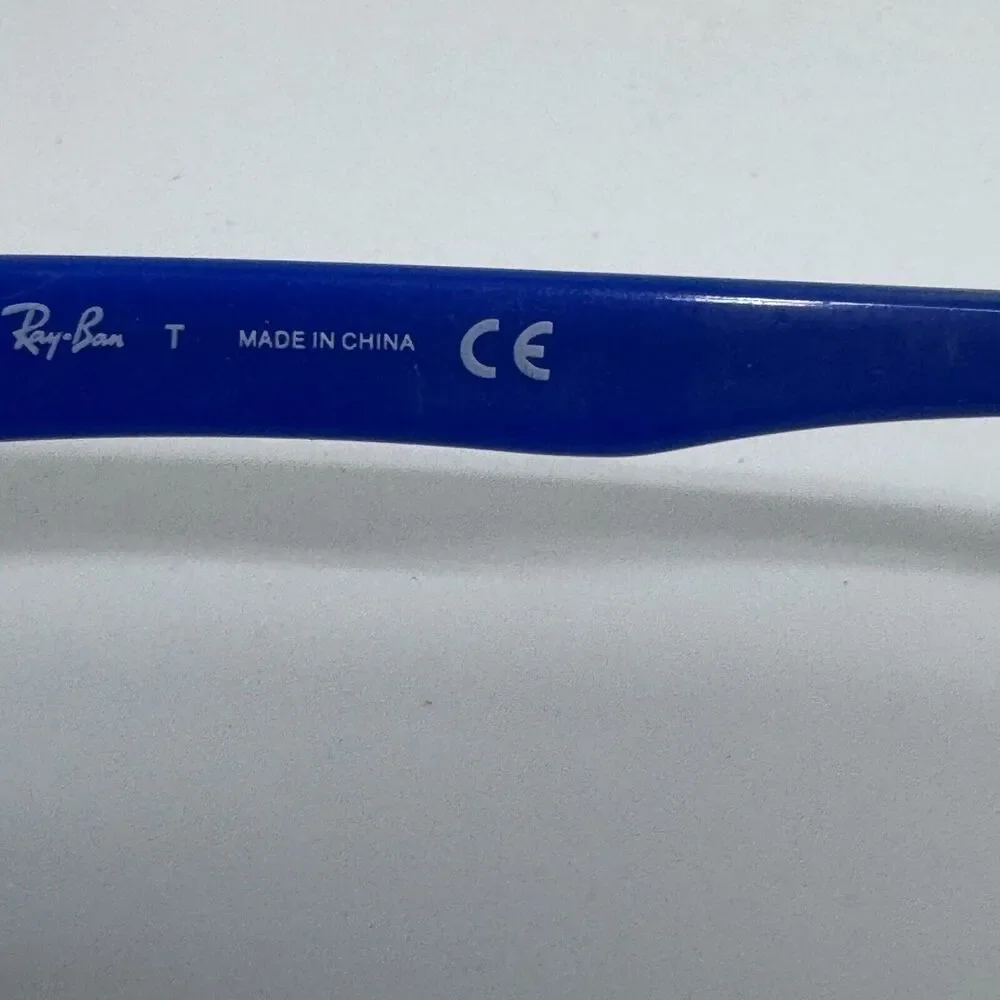 Ray-Ban RB5268 5179 Kids Eyeglasses Frames Black Blue‎ Square 52-17-135 H15744